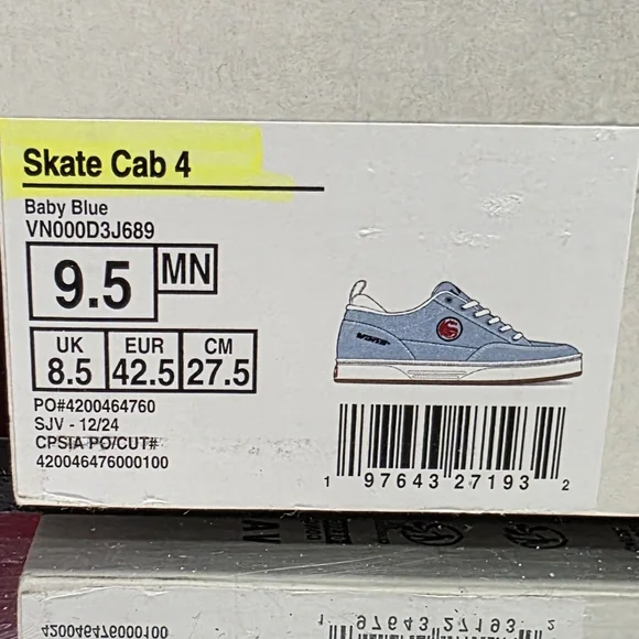 Vans Skate Cab 4 – Baby Blue (Men’s 9.5)